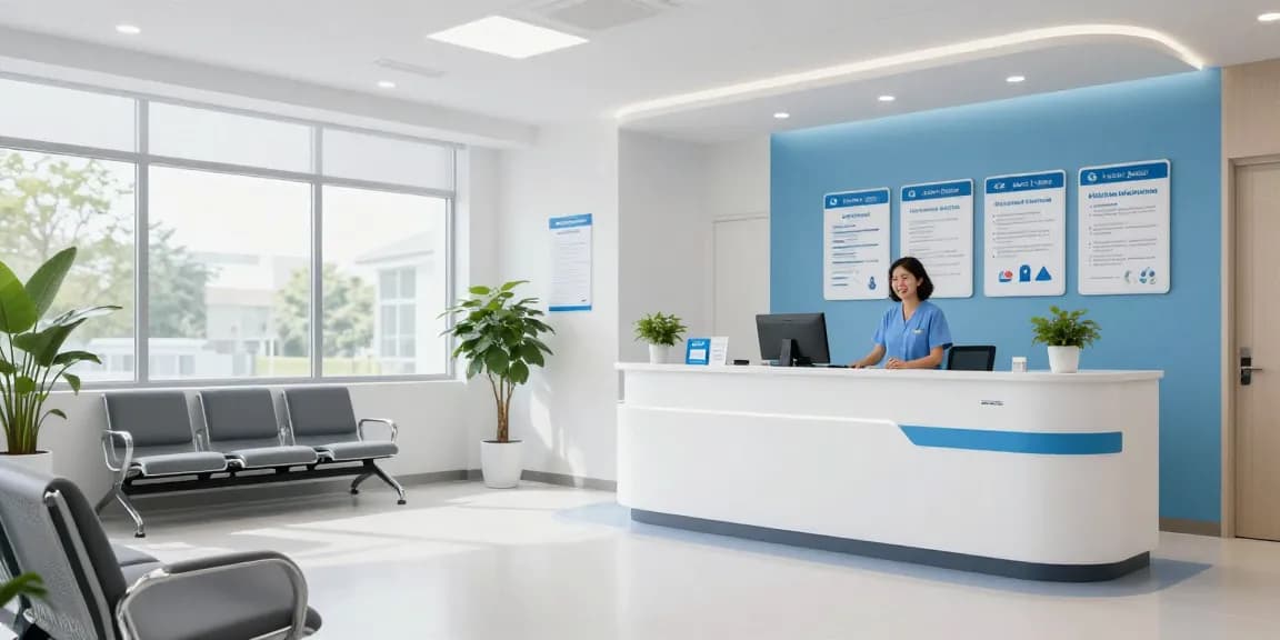 Special enrollment period guidance at a healthcare clinic for insurance options and patient care.