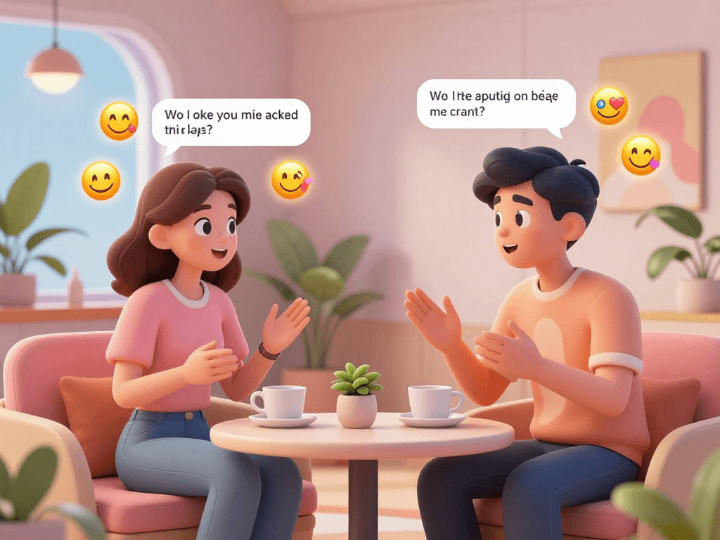 Dynamic free ai sex chat scene featuring avatars engaging in playful interaction.