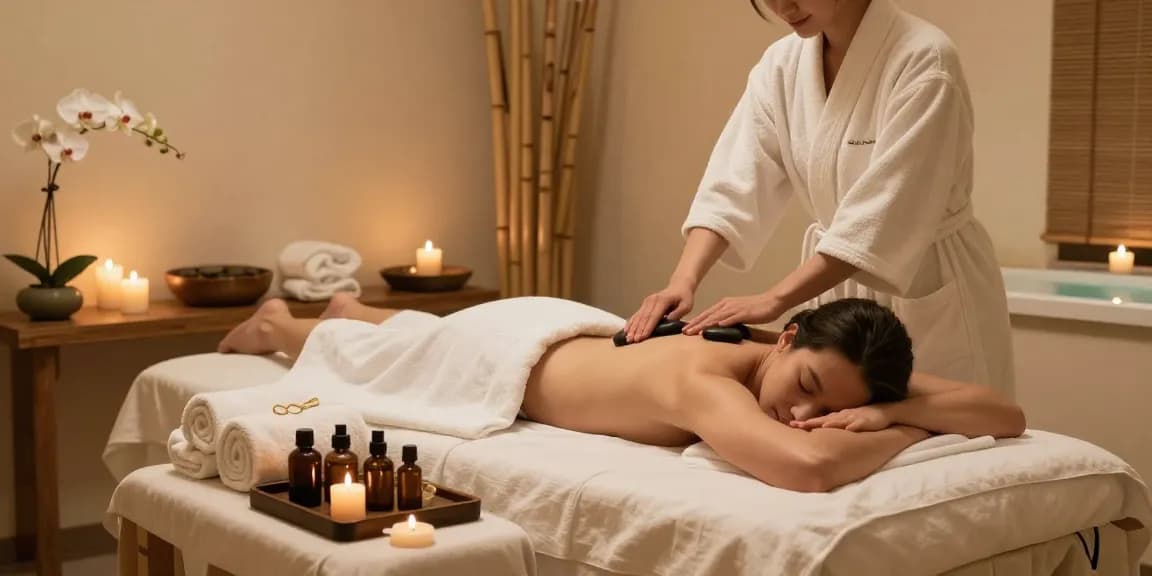 Explore luck8's exceptional spa treatment, featuring a tranquil massage therapy experience focused on relaxation and rejuvenation.