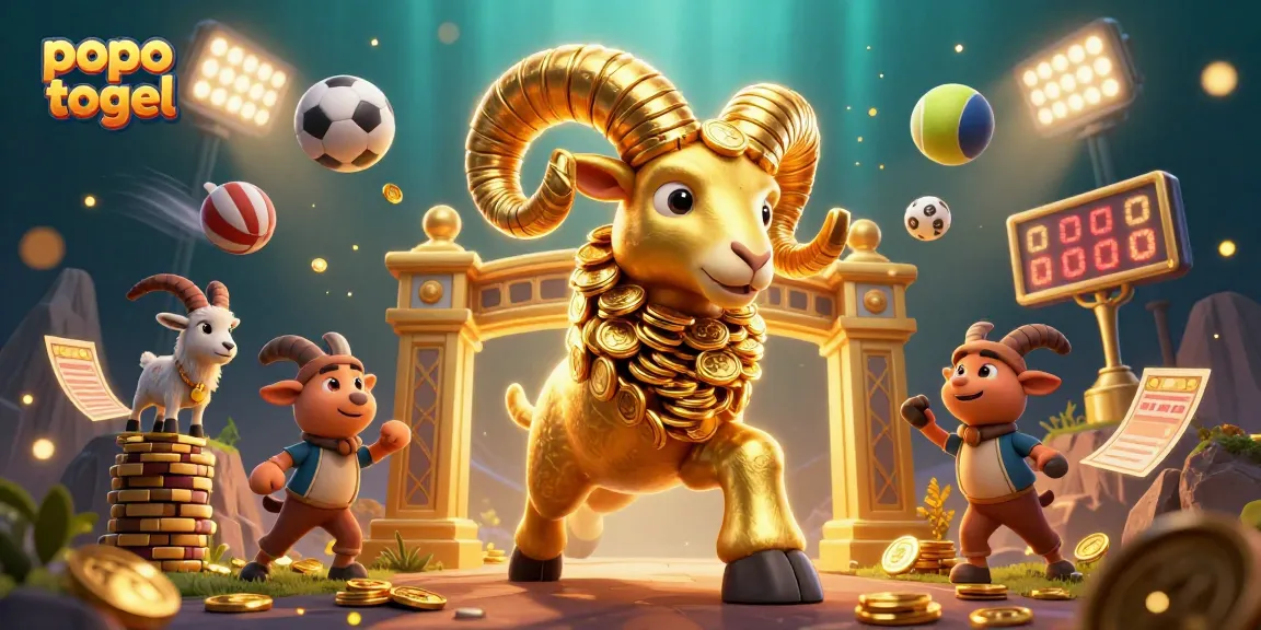 Experience popo togel excitement with dynamic golden ram at a vibrant casino scene.