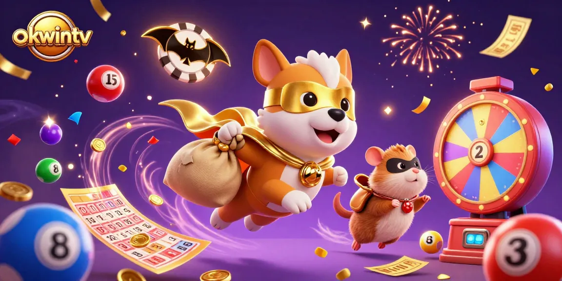 Bet on excitement with okwintv as a superhero dog and hamster lead a vibrant casino adventure.