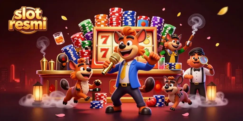 Hyenas bring laughter and excitement at the comedy casino featuring slot resmi elements.