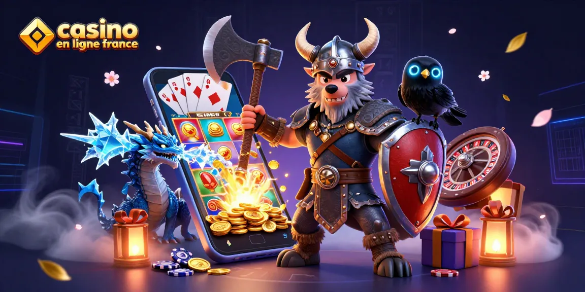 Jouez aux meilleures machines à sous dans le casino en ligne France avec un Viking et un dragon.