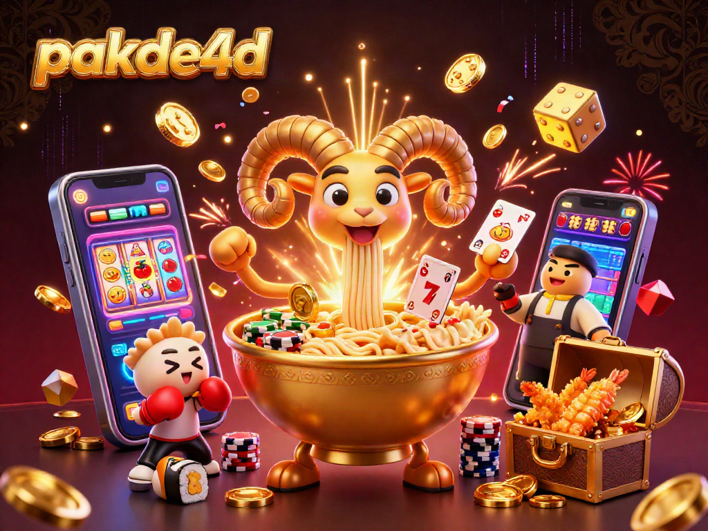 Engage with pakde4d's vibrant 3D animated casino scene featuring exciting game elements and dynamic characters.