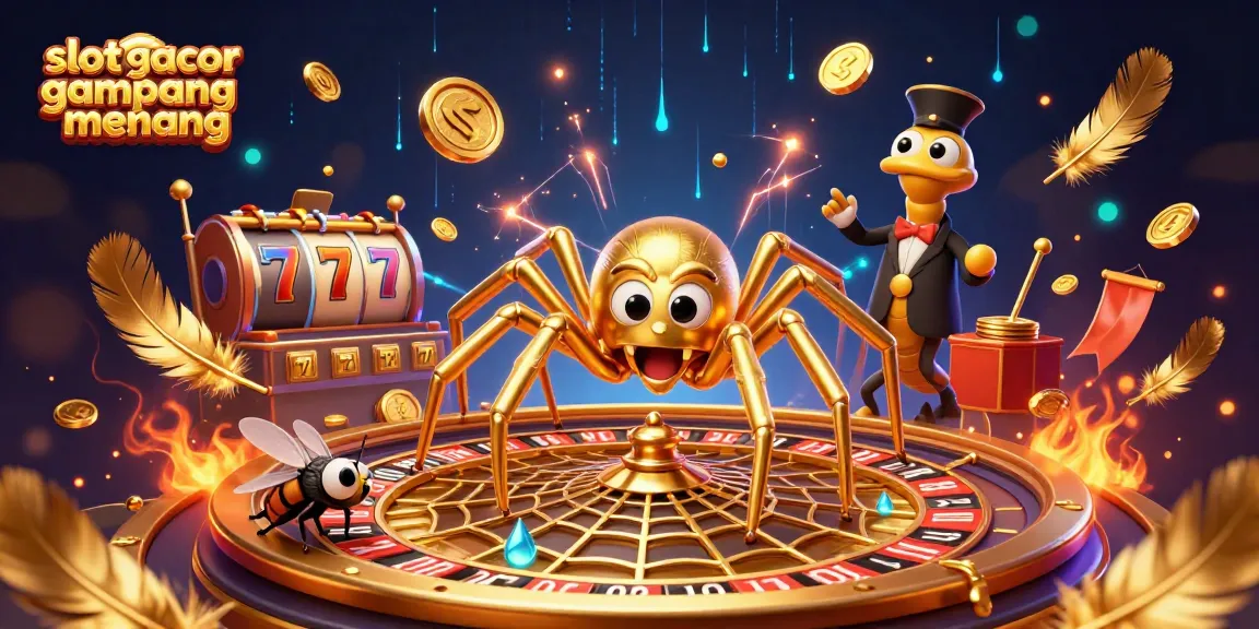 Experience the excitement of slot gacor gampang menang with a captivating 3D casino scene.