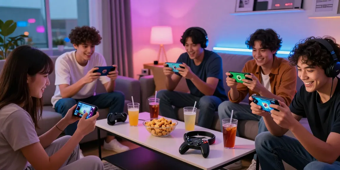 Players enjoying a thrilling gaming night while using deposit pulsa tanpa potongan to enhance their gaming experience.