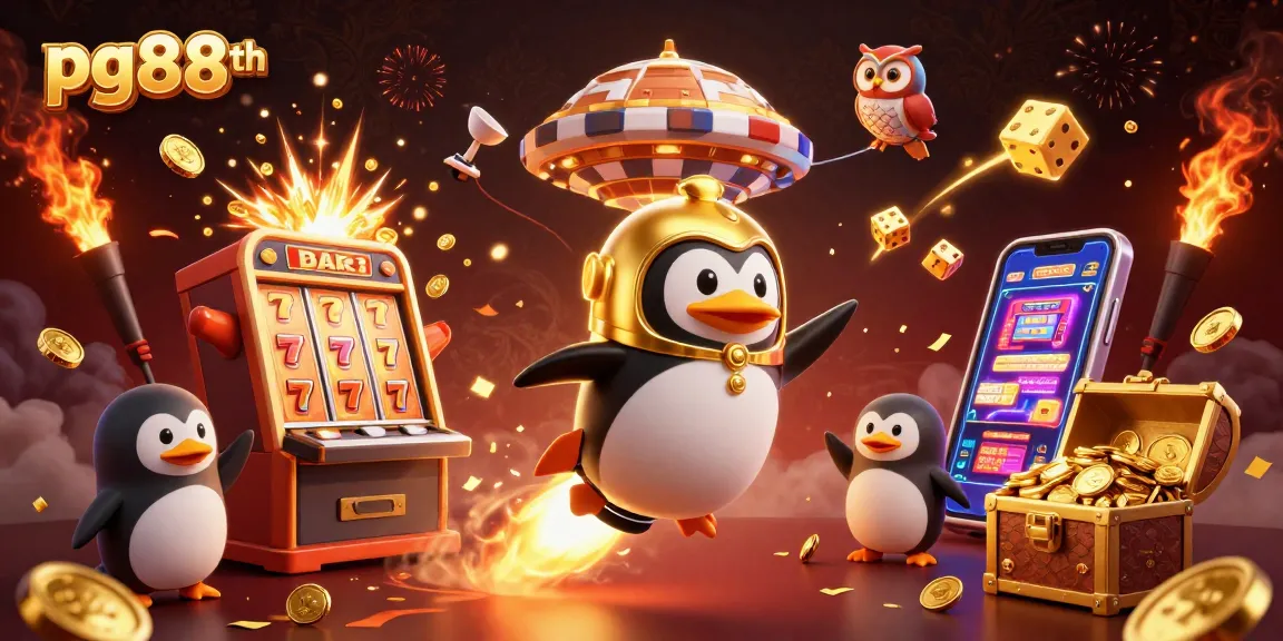 Experience the thrill of winning at pg88th with a golden penguin racing toward jackpot rewards.