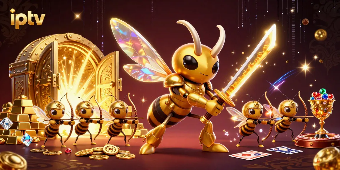 Experience IPTV streaming with exclusive live sports and gambling content as vibrant characters engage in entertainment.