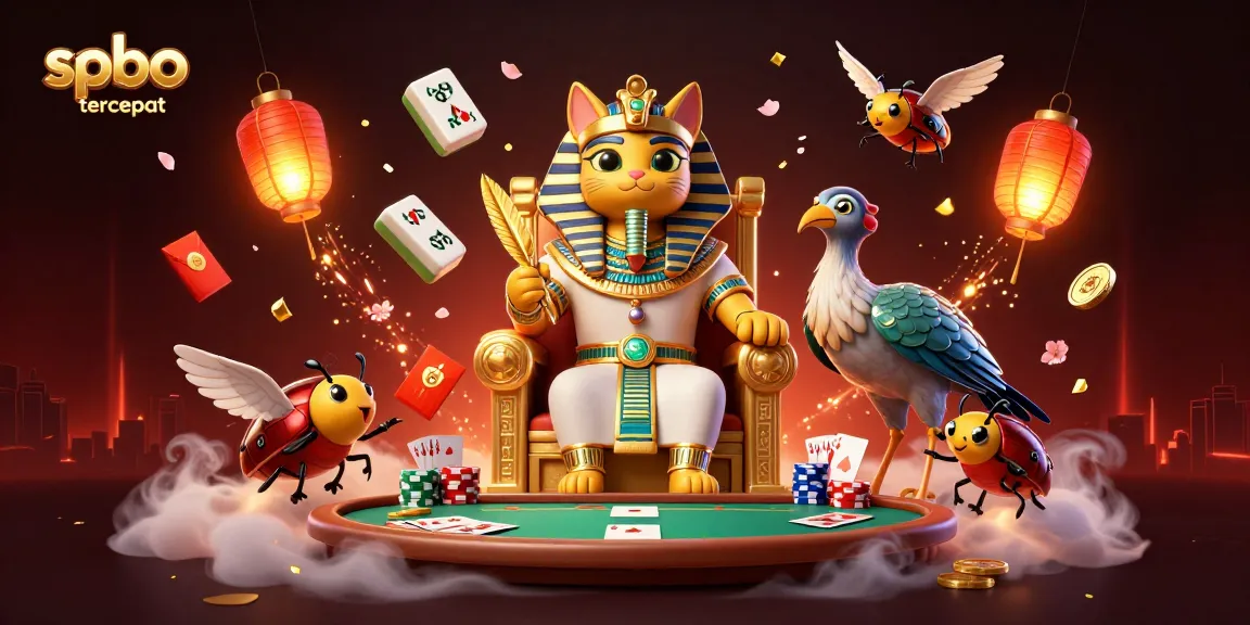 Experience spbo tercepat thrills with a vibrant 3D rendering of gaming elements and characters.