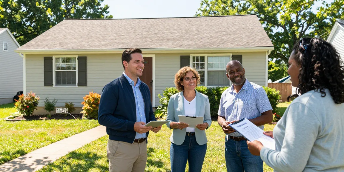 Sell My House Fast Johnson City service with trusted local buyers reviewing a property.
