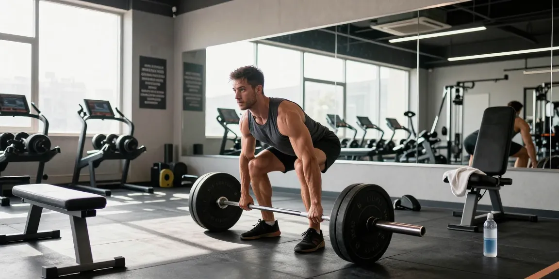 Astera Steroids Shop showcasing a bodybuilder lifting weights in a modern gym environment.