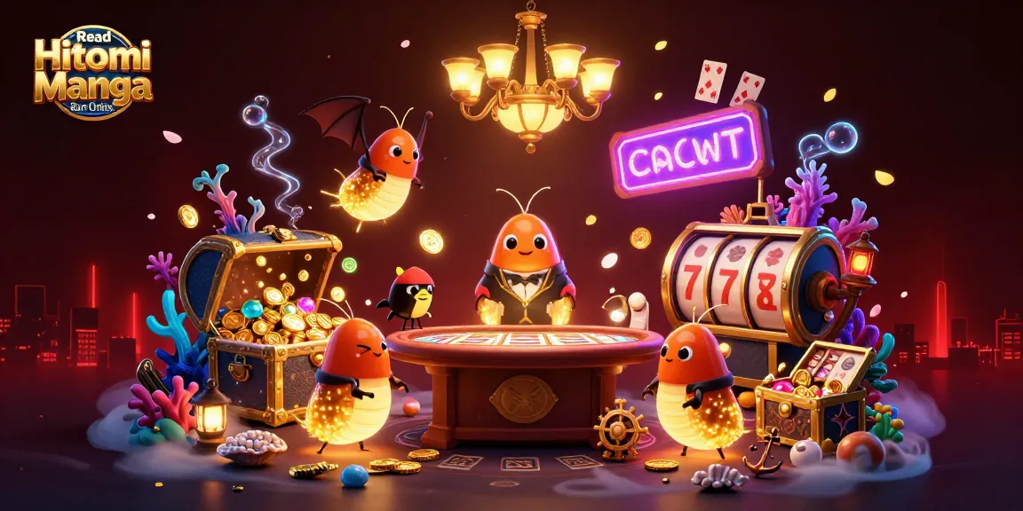 Experience the thrill of the casino with bioluminescent glowworms in Read Hitomi Manga Raw Online.