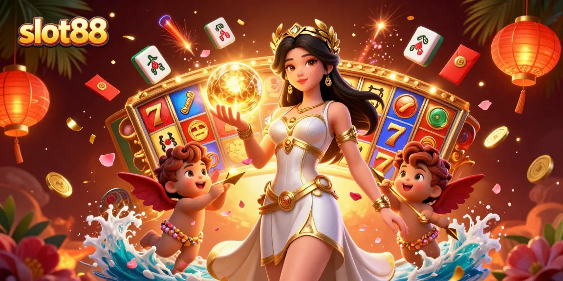 Engage in exciting slot88 gameplay with a dazzling goddess and fortune elements.