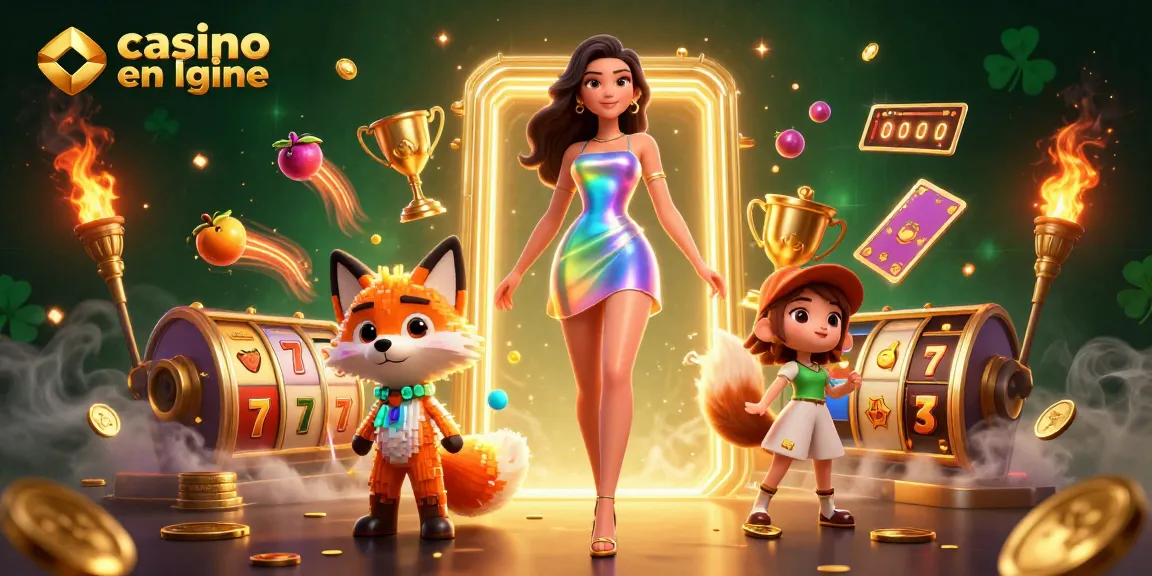 Participez à un gameplay captivant dans un casino en ligne avec des personnages 3D vibrants et des éléments dynamiques.