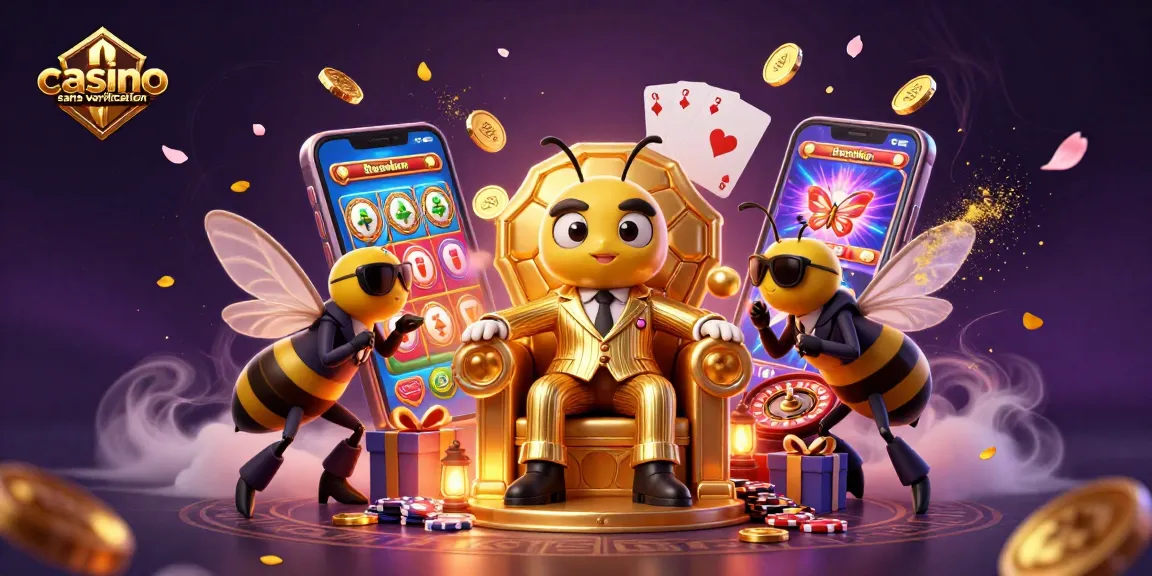 Jouez sans vérification dans un casino sans identification, où le chef de la mafia des abeilles et des éléments de jeux explosent autour.