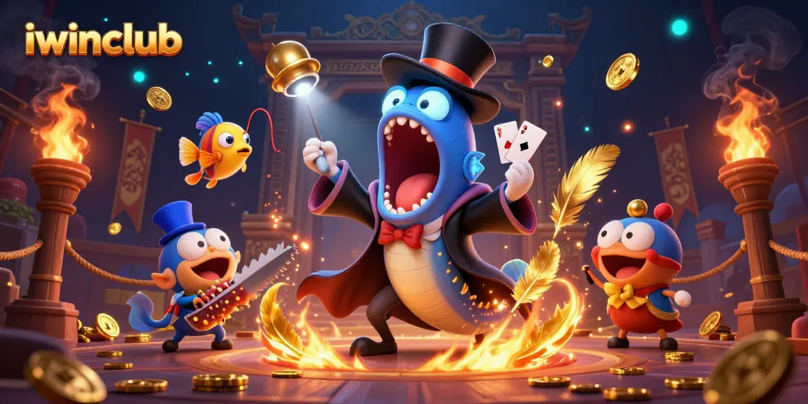 Engage in thrilling card tricks at iwinclub with magical sea creatures and dynamic casino elements.