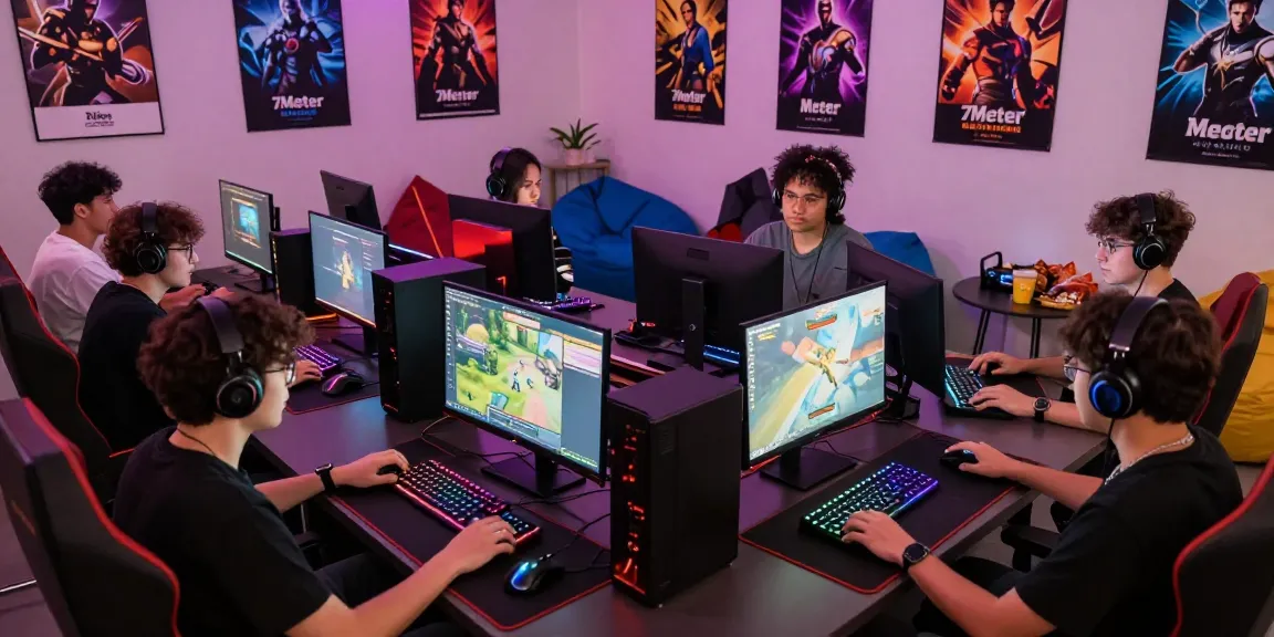 Discover the exciting community gaming atmosphere at 7meter.